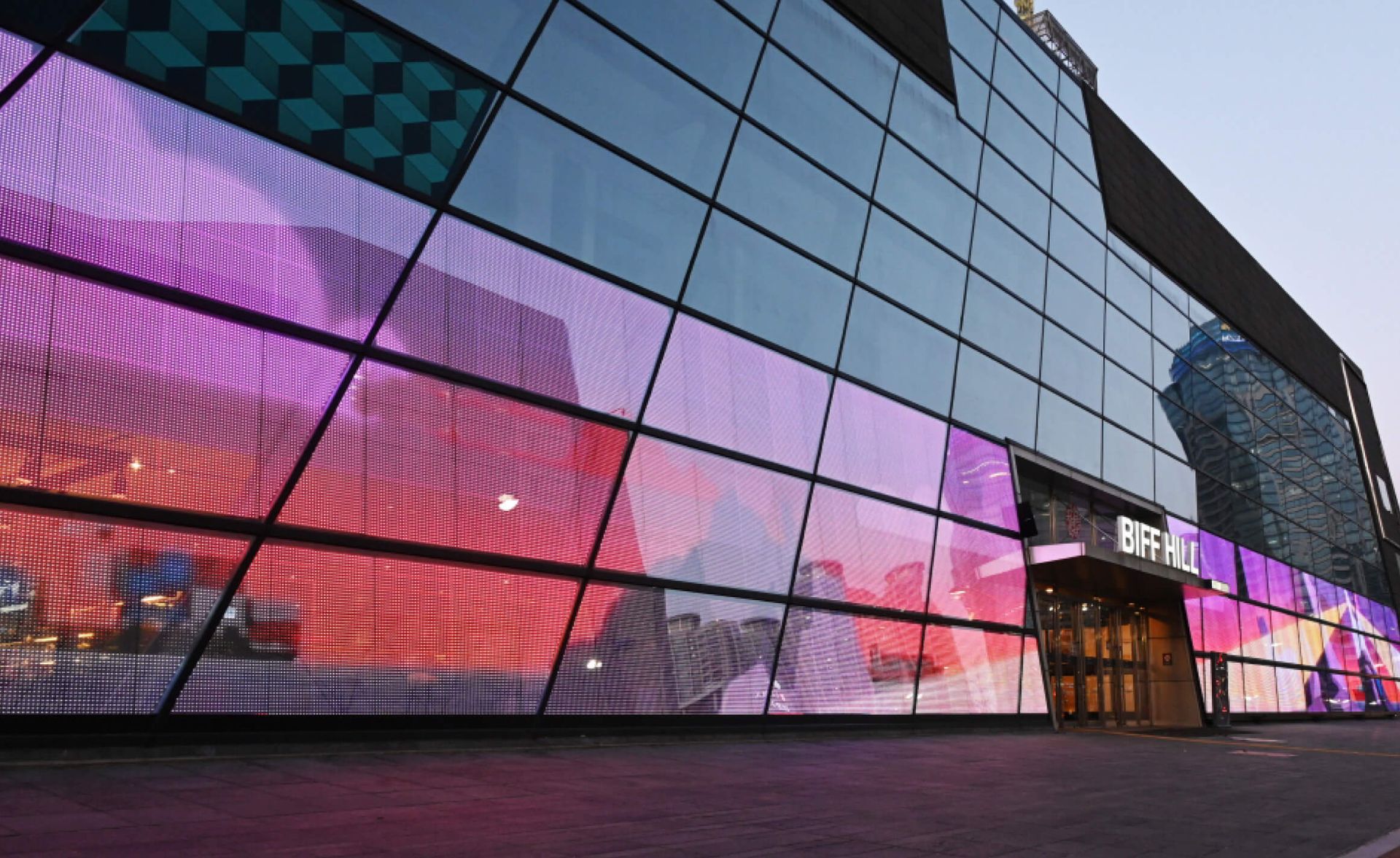LED Display Film Facade