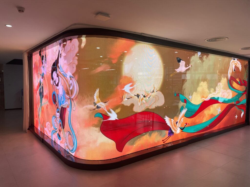 LED Display Film Corner Store